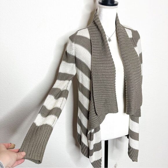 INC International Concepts Women's Striped Knit Cardigan Sweater Size M - Picture 2 of 5